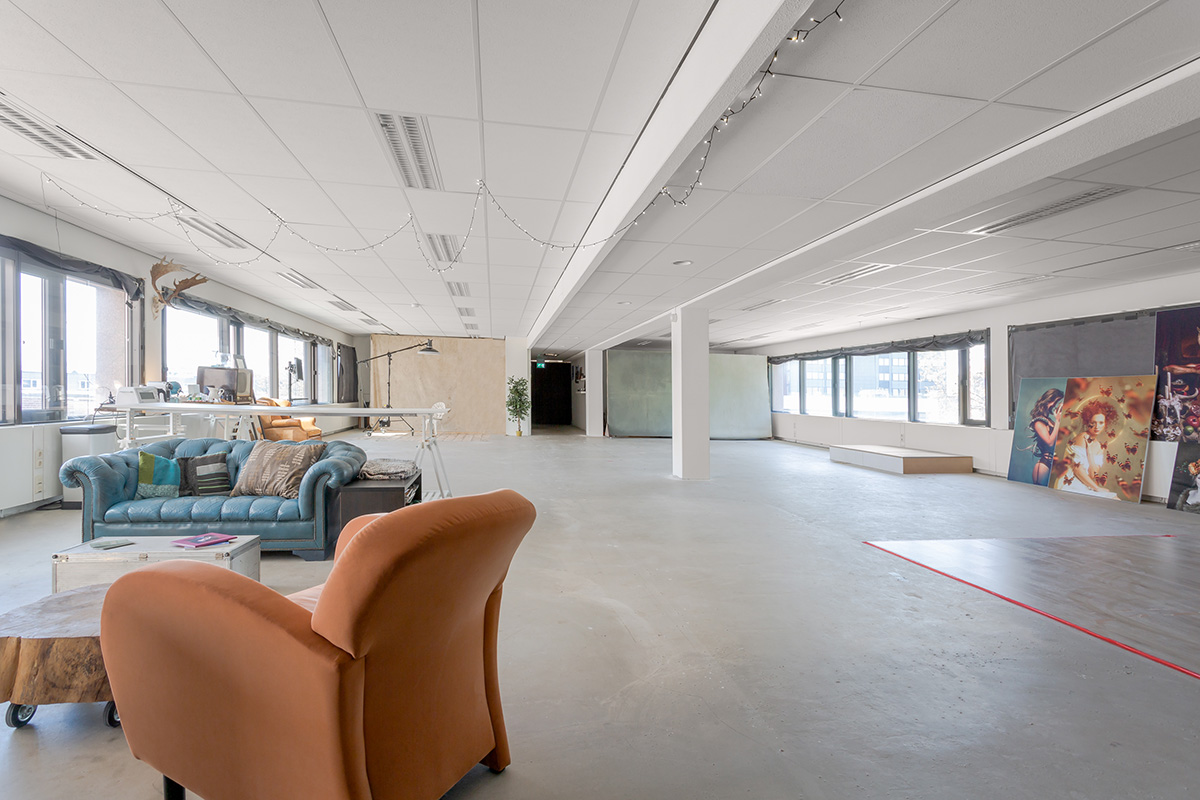De hoofdruimte van Foort Studio